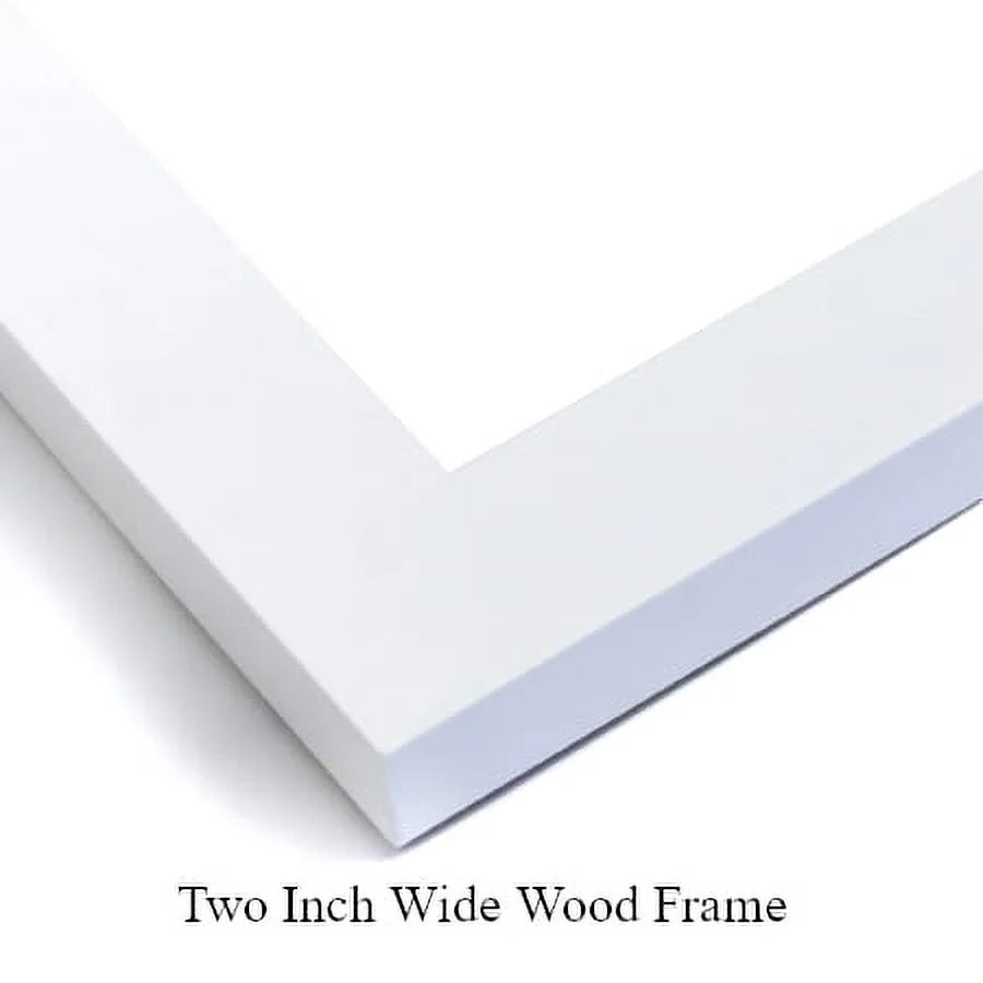 21x20 White Modern Wood Framed Museum Art Print X482