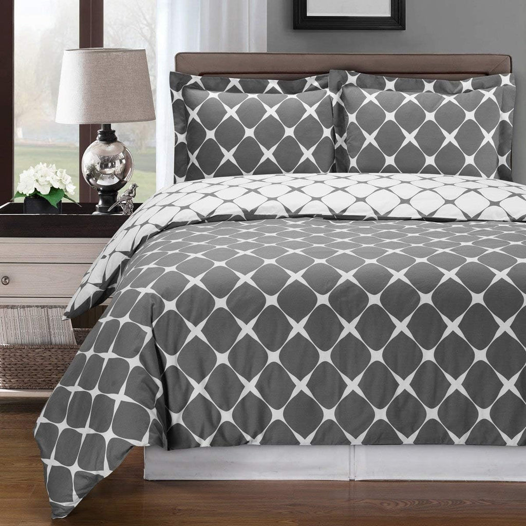 3-Piece Full / Queen Cotton Comforter Cover Set F542459