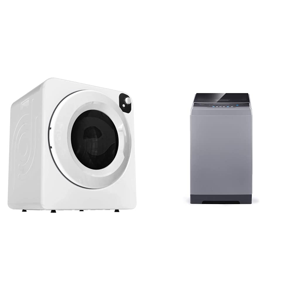 White Portable Electric Cloth Dryer 13.2lbs Capacity I65370