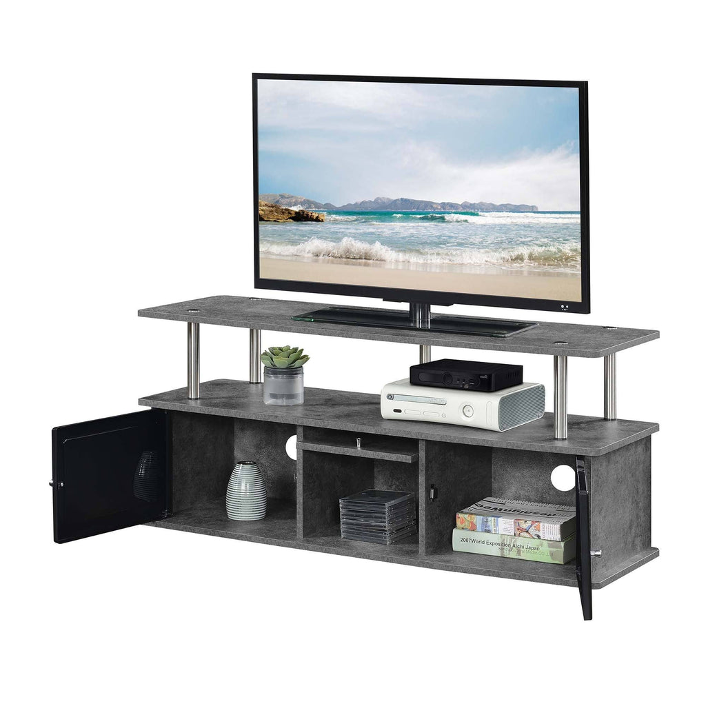Grey 3-Cabinet TV Stand A305