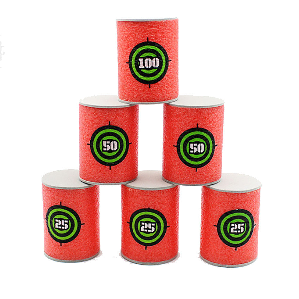 18x EVA Soft Bullet Target Dart Toy M43649