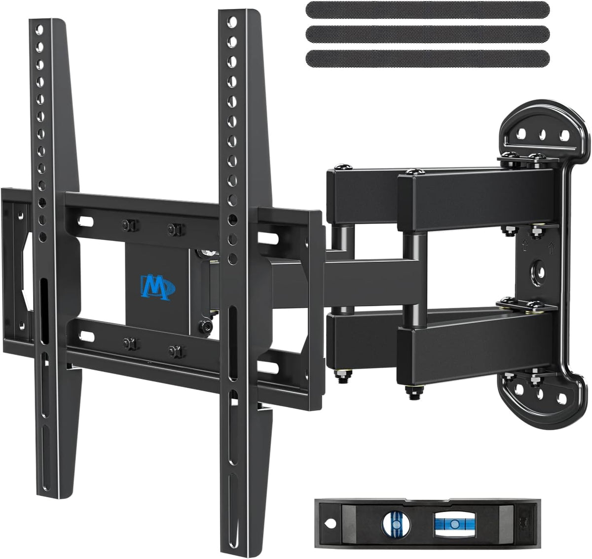 Full Motion TV Wall Mount for 26-55 Inch LED LCD Plasma Flat Screen TV, Swivel Articulating Dual Arms, VESA 400x400mm, 99 LBS, Pack of 2 H179548