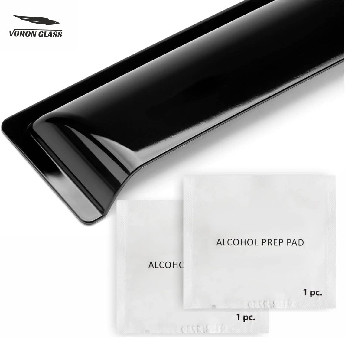 Glass Tape-on Rain Guards for Toyota Corolla Sedan, 4 Pieces Y88155