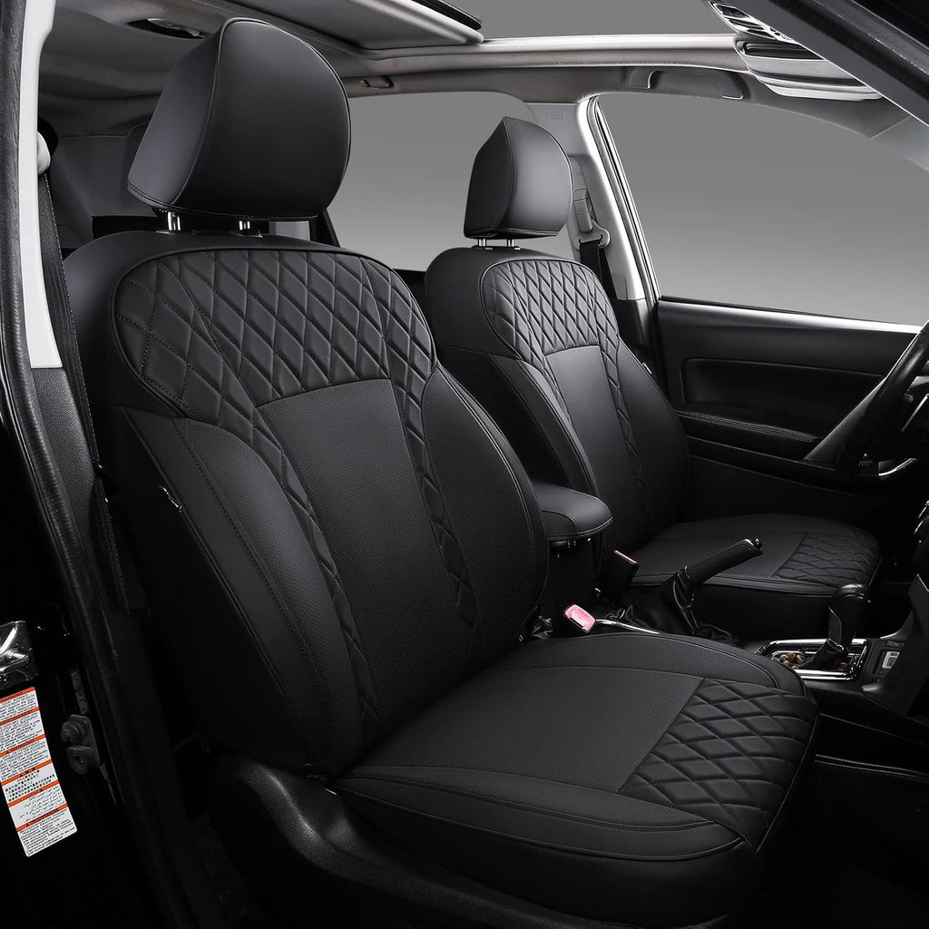 Black PU Leather Seat Covers Full Set for Subaru Forester E56190