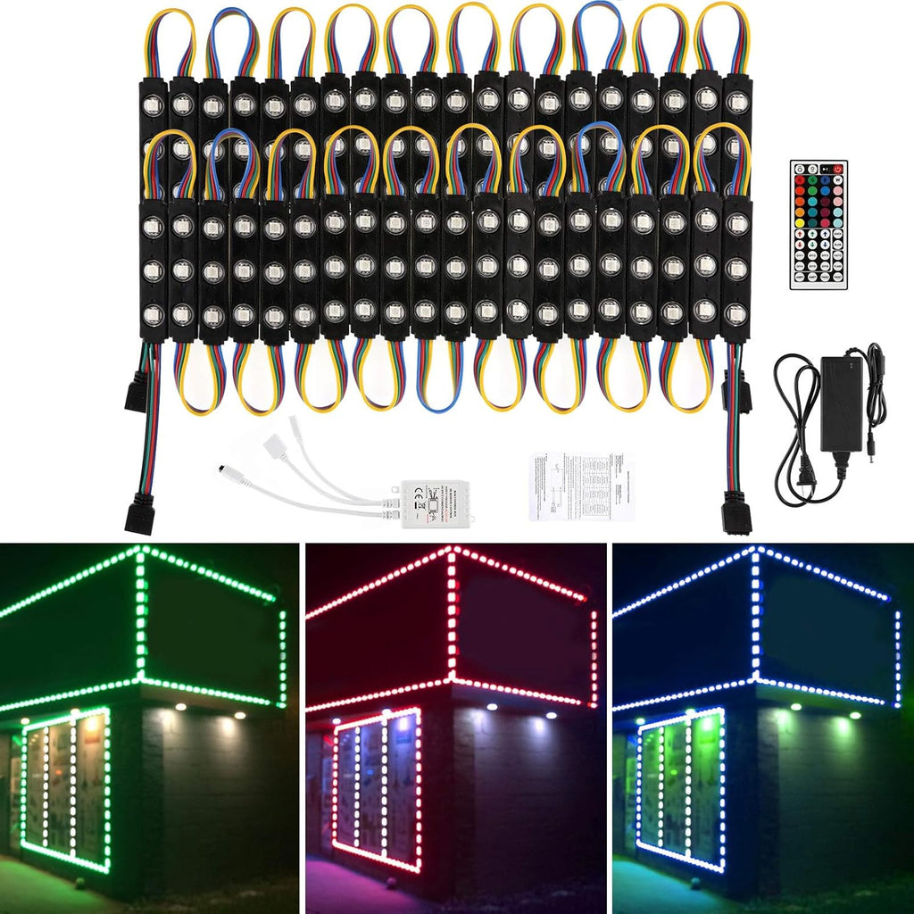 200PCS Daylight White 6500K 0.72W 12 Volt DC LED Modules Waterproof Pack of 2 E730