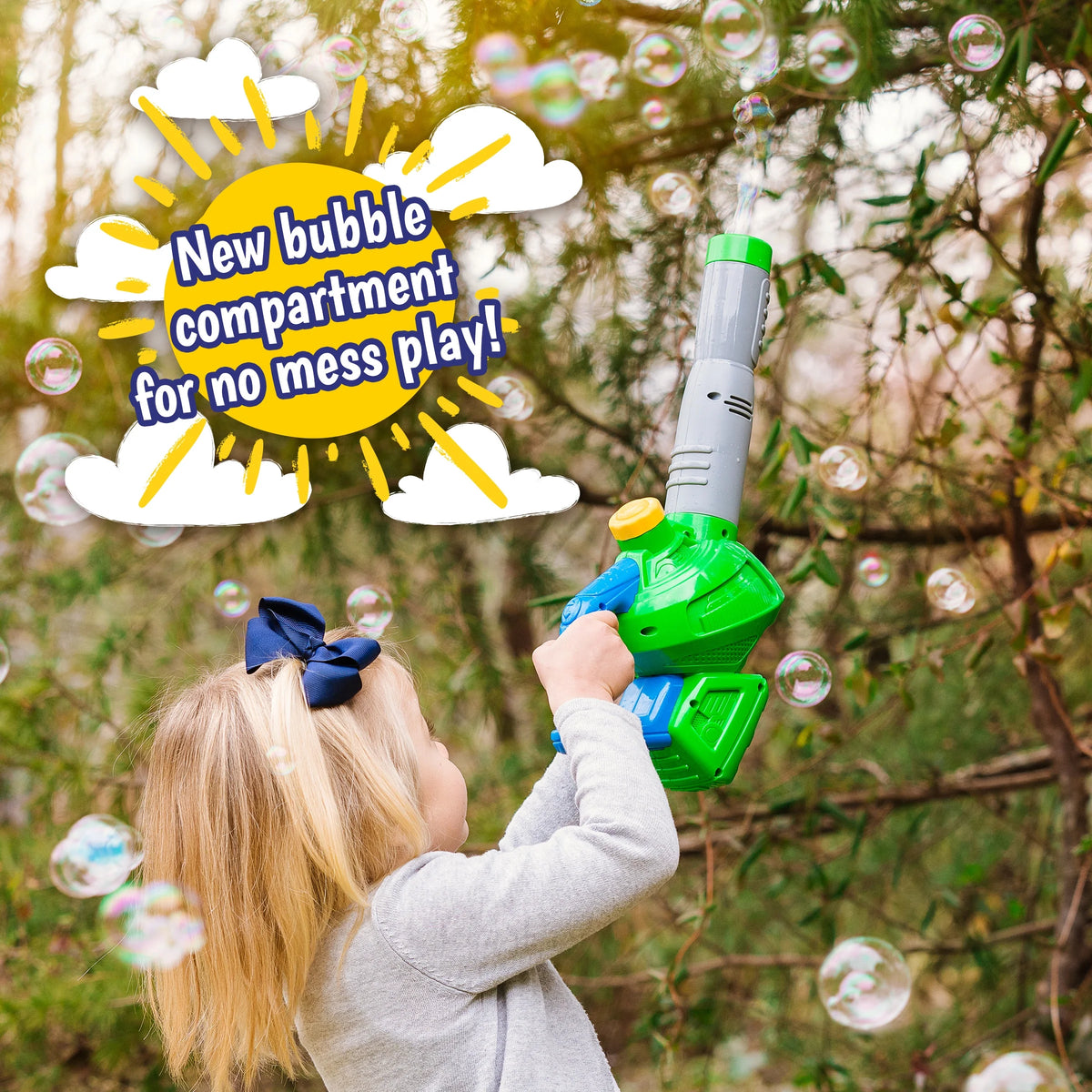 Bubble-N-Fun Toy Leaf Blower with 4oz Refill Solution N927412