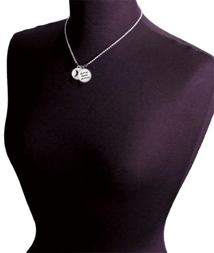 Large Blue Crystal Lightning Bolt Necklace Q323
