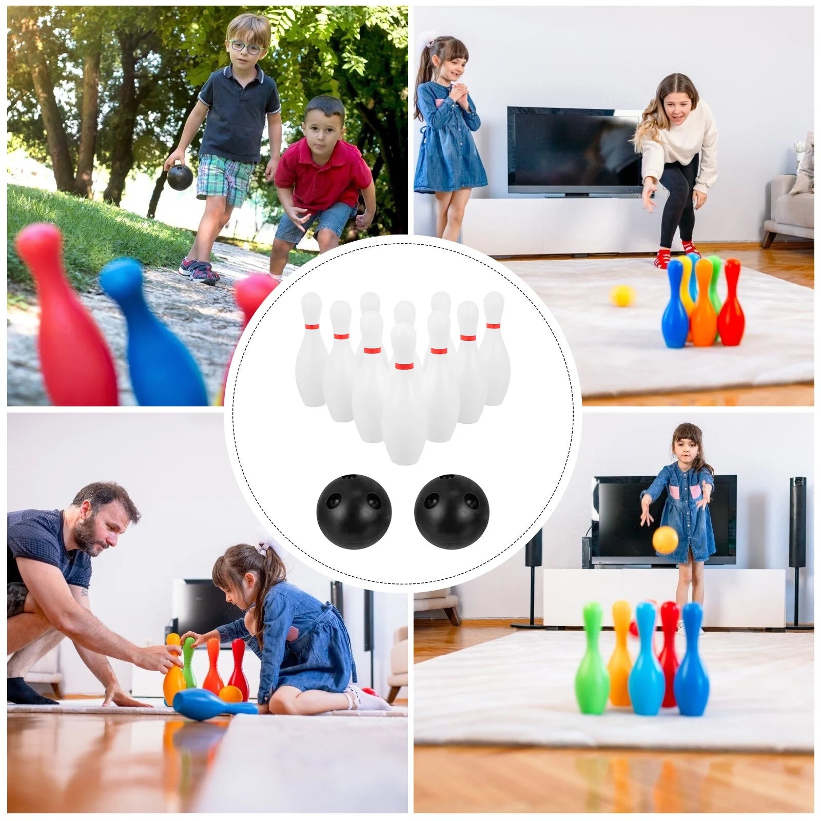 Kids Bowling Balls Plastic Bowling Toy Set J9820