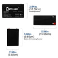 12V 7Ah SLA Battery Replacement - 10 Pack V919