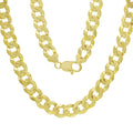 10k Yellow Gold Curb Link Chain Necklace 20" 9mm 37.8 grams U93386