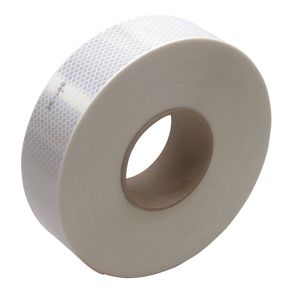 White Conspicuity Cut Railcar Tape T5917
