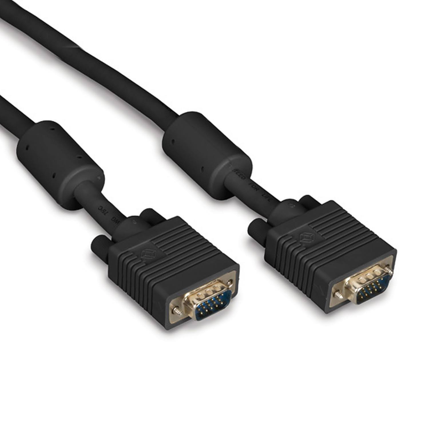 Black VGA Video Cable with Ferrite Core H886