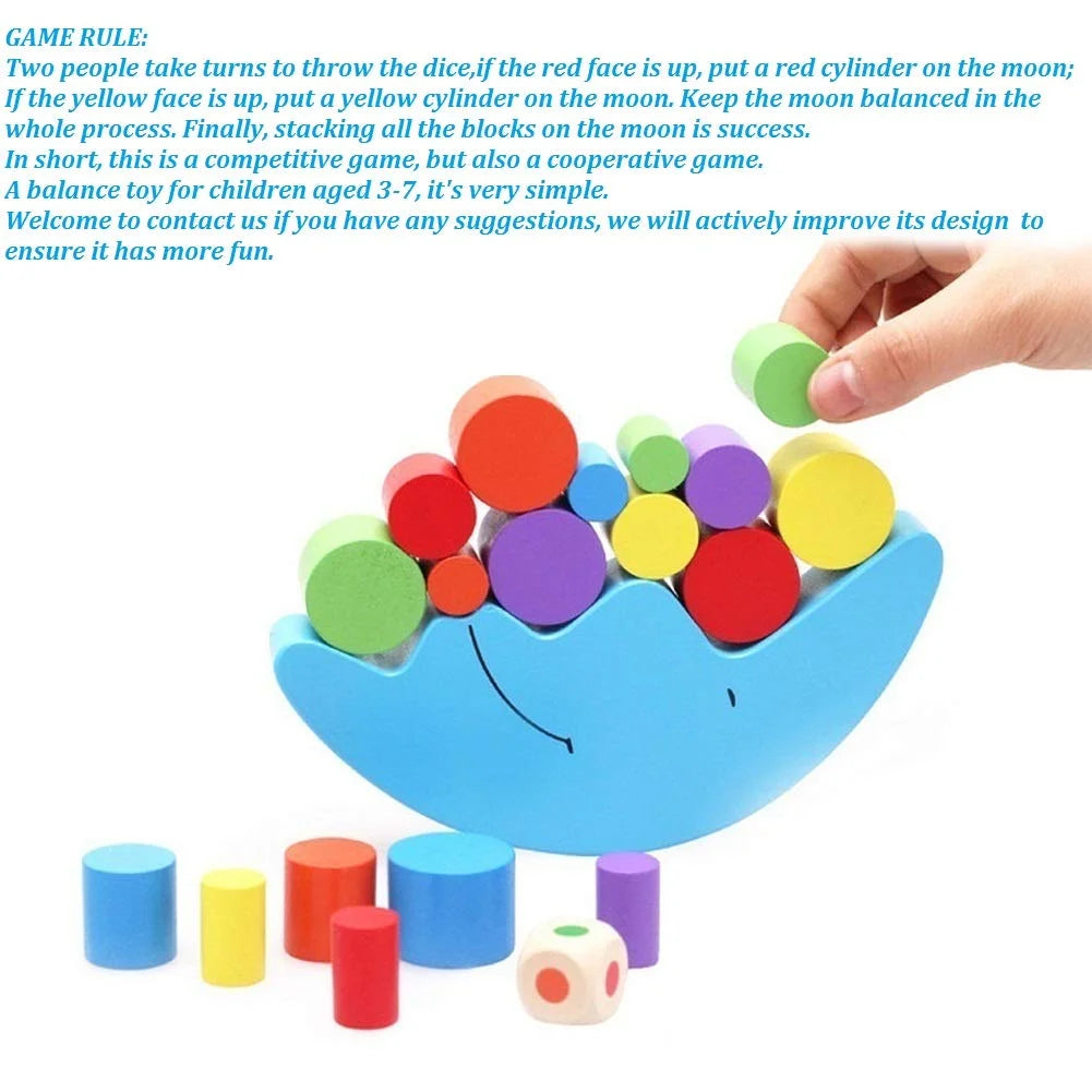 Wooden Baby Toys Set Balance Stacking Blocks I582811