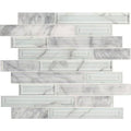 Interlocking Glass Stone Mesh-Mounted Mosaic Tile, 9.8 Sq. ft. / case D942621