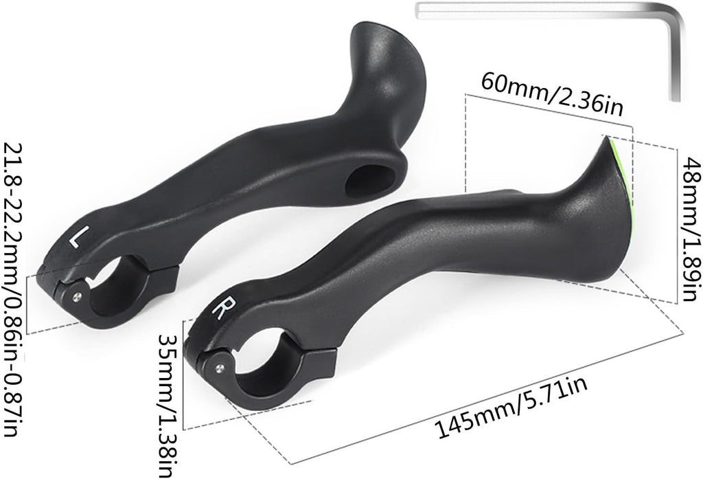 Ergonomic Nonslip Handlebar Ends F57584