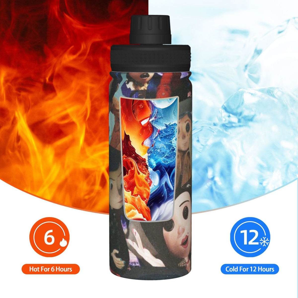 Insulated Stainless Steel Water Bottle 18OZ E9336