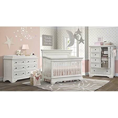 Brushed White Convertible Hutch Bookcase C446721