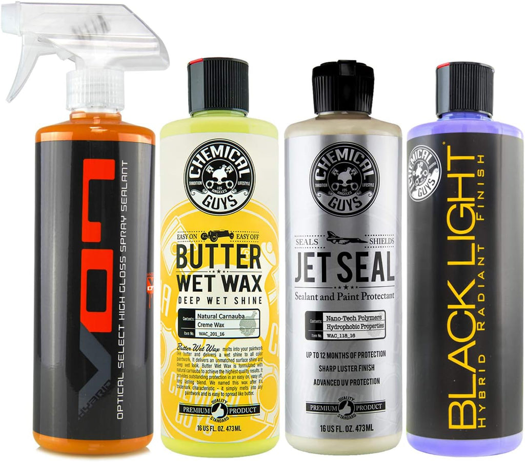 14 Items Car Cleaning Kit with 16 oz Chemicals J25594