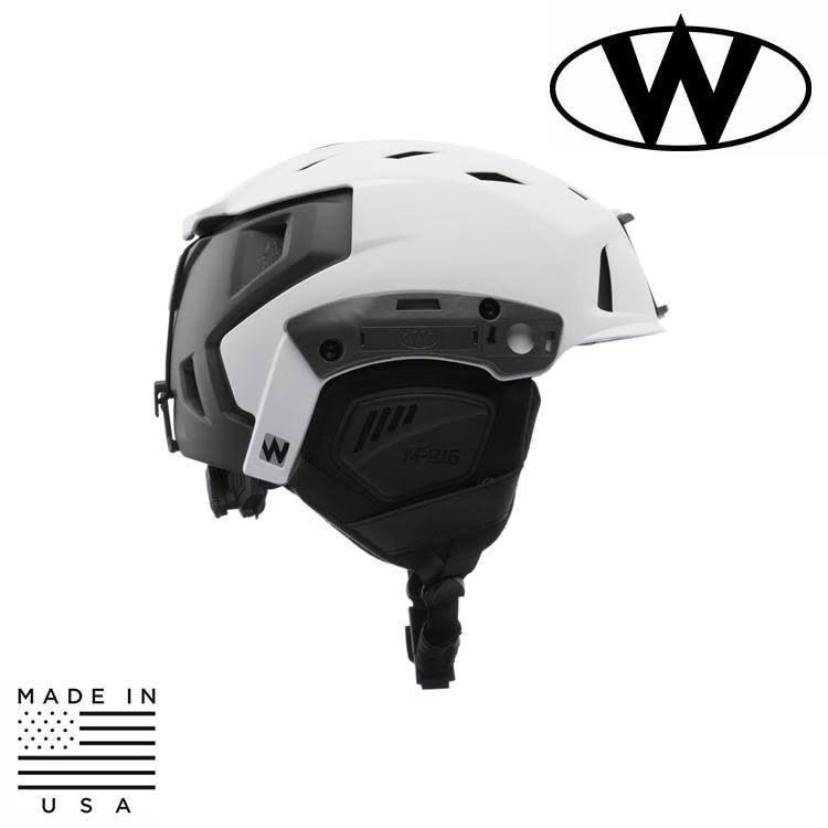 White Gray Ski Search and Rescue Helmet Q892
