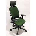 Green Fabric Chair with Headrest R318585