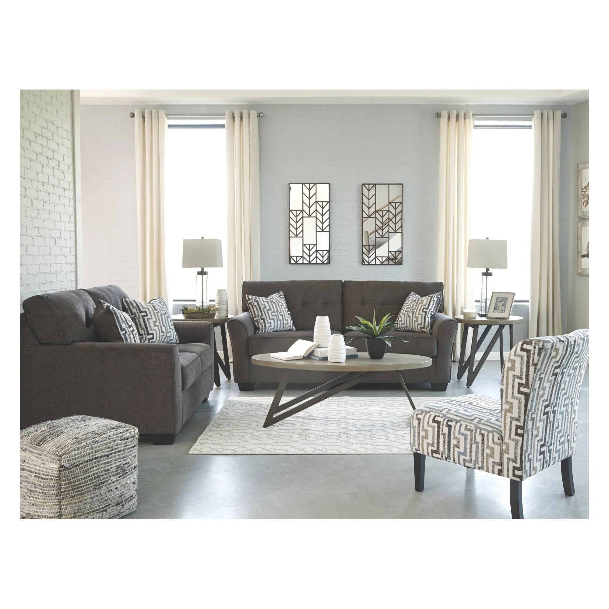 Brown/Black 3 PC Occasional Table Set F635698
