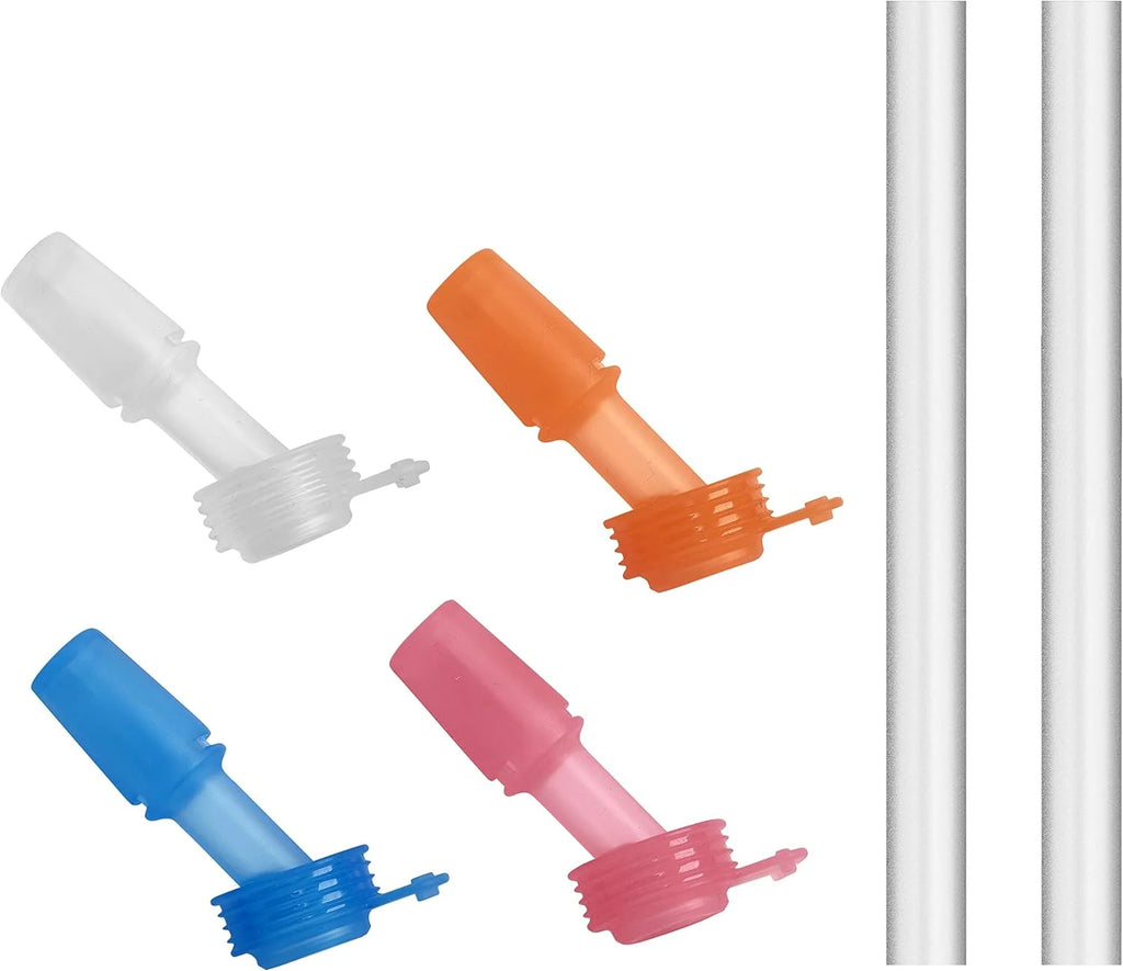Multi Color Kids 4-pack Bite Valve Straws U232