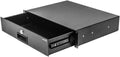 2U Black Rack Mount Drawer with Lock and Key S836