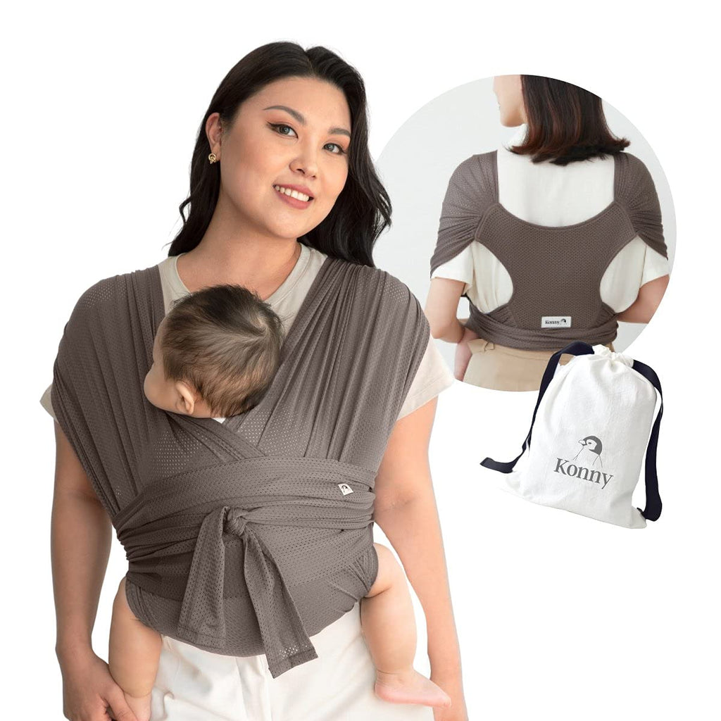 Baby Wrap Carrier, Breathable Infant Sling, Mint, 2XS, Pack of 2 F4305