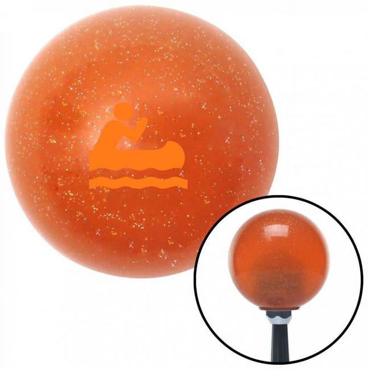 Orange Metal Flake Shift Knob with M16 x 1.5 Insert I47170