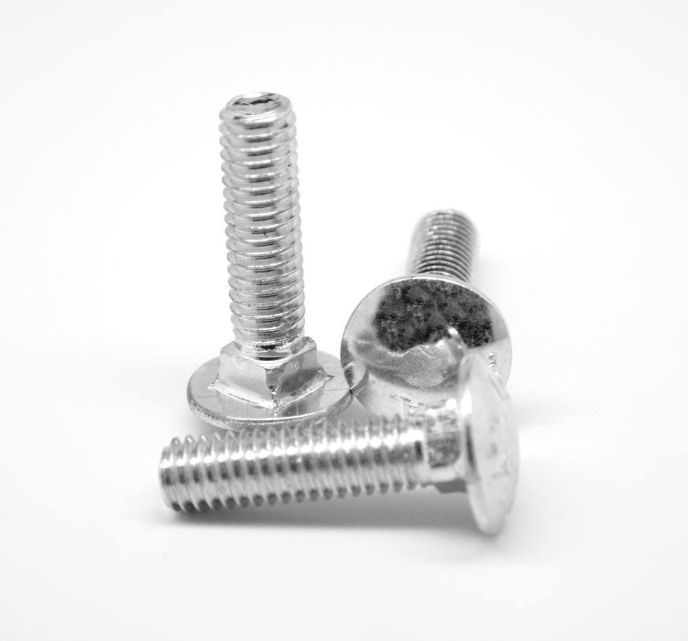 5/8x22-11 x 6x22 (FT) Coarse Thread Grade 5 Carriage Bolt Medium Carbon Steel Zinc Plated Pk 50 C705