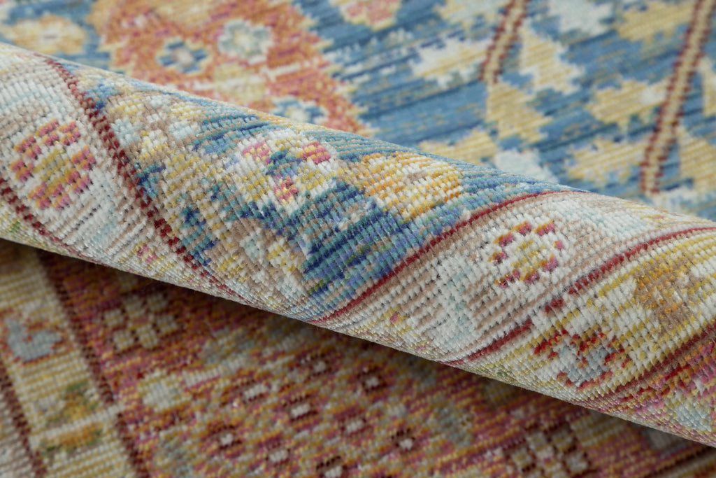 Blue Polyester Area Rug 7'10" X 10'6" V410385