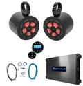 6.5" 700w Marine Wakeboard LED Speakers Receiver Amplifier Amp Kit F5400