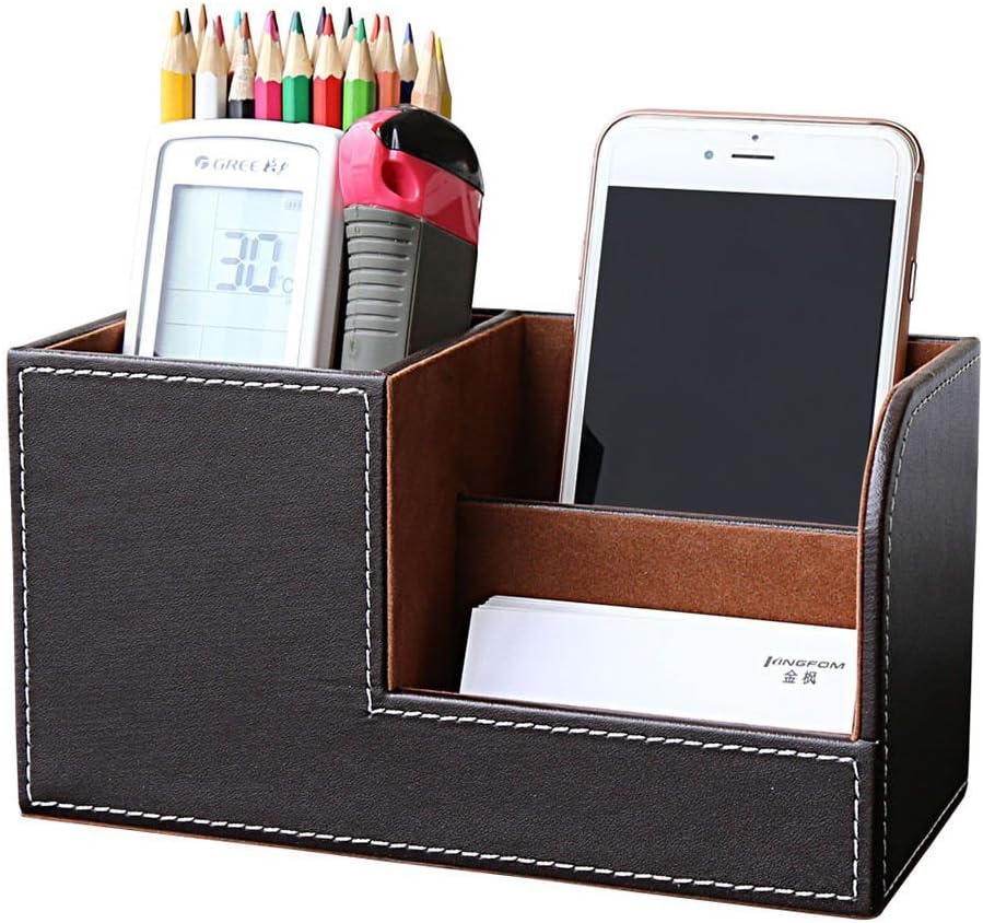 5 Pcs Desk Organizer Set with Tissue Box Cover, Mouse Pad, Holders J60671