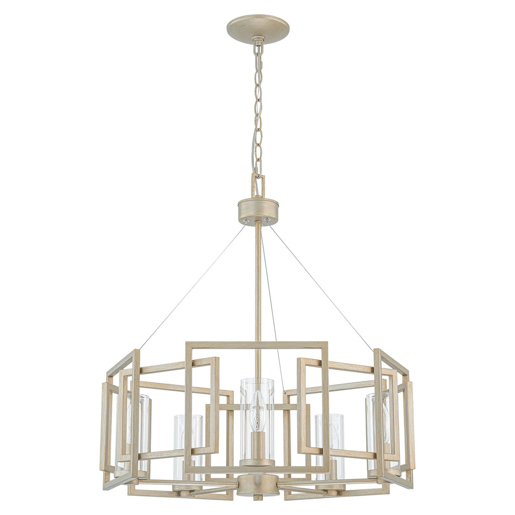 5-Light Dimmable Drum Chandelier F7033