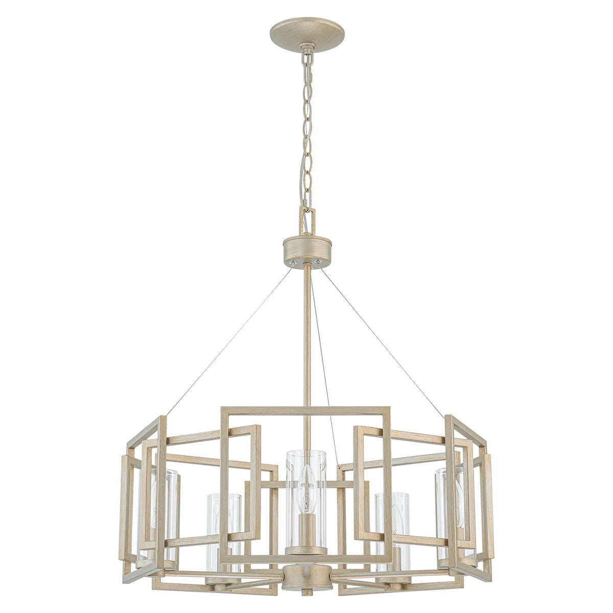 5-Light Dimmable Drum Chandelier F7033