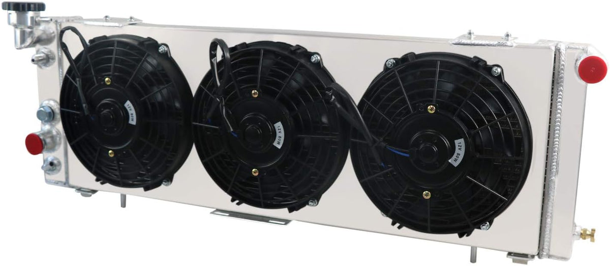 3 Row Core Aluminum Radiator with Fan Shroud and Relay C212