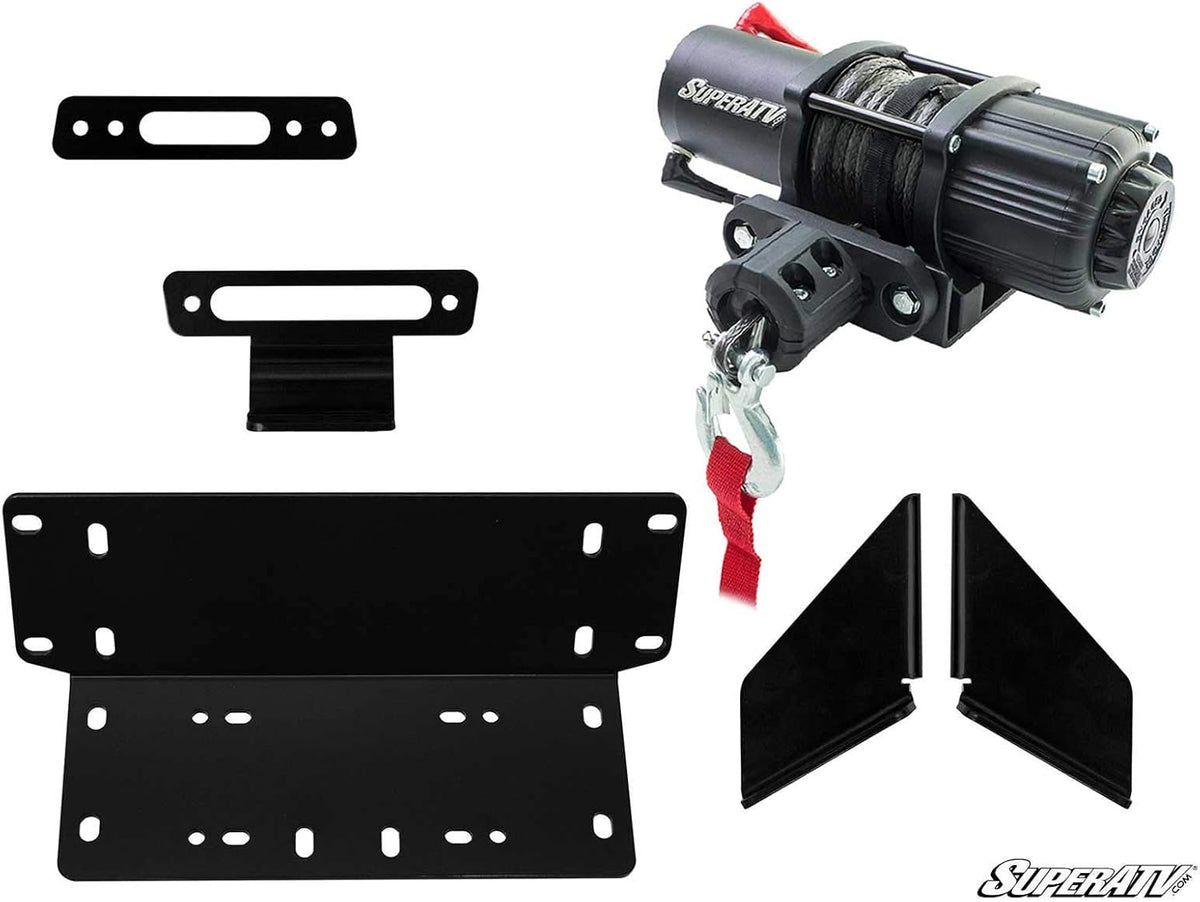 3500 lb Winch with Winch Mounting Plate, 3/16" Steel Plating Y4192