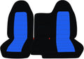 Black and White Two-Tone Truck Seat Covers D9938