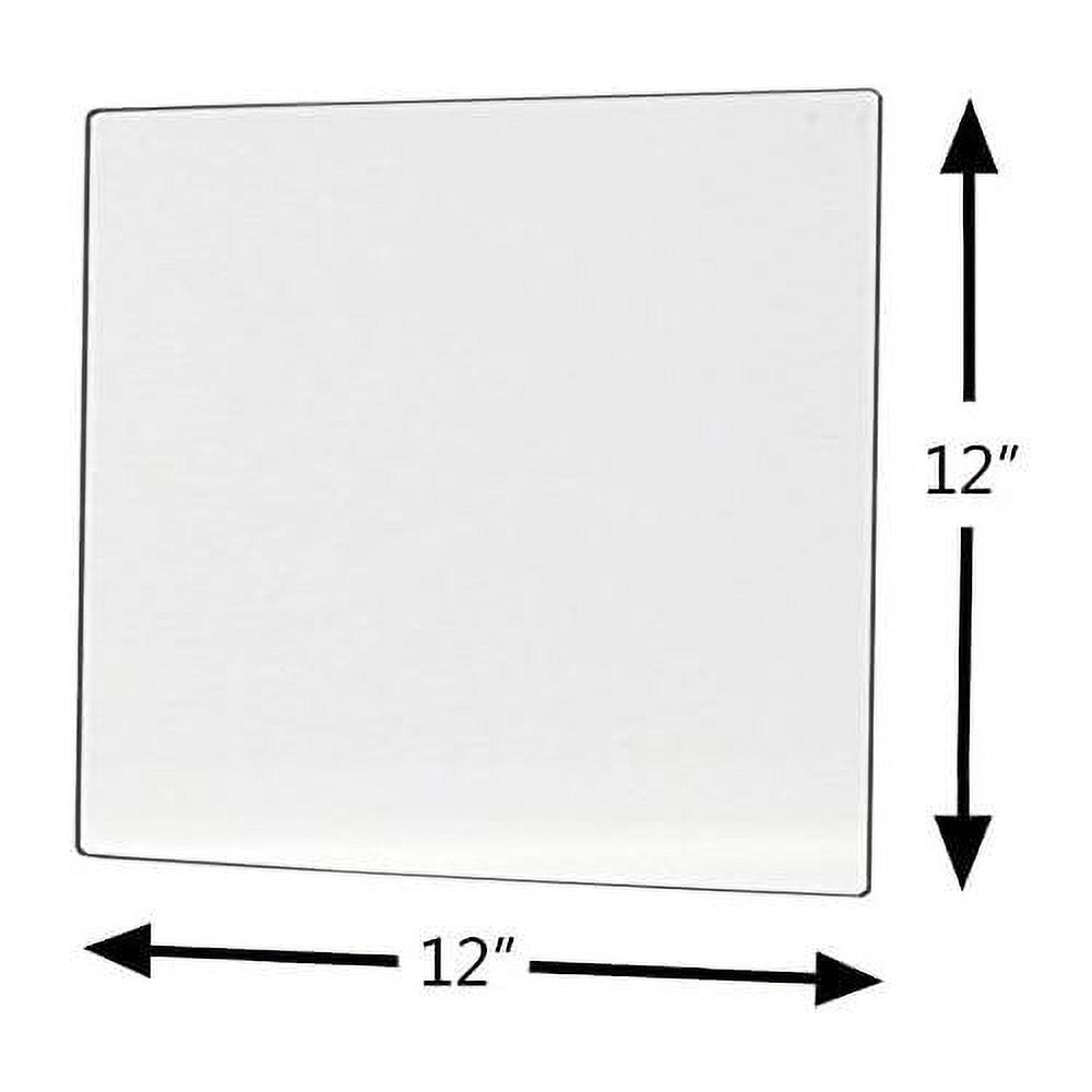 Plastic Mirrors With Rounded Corners 12" X 12" Pkg Of 10 F378035