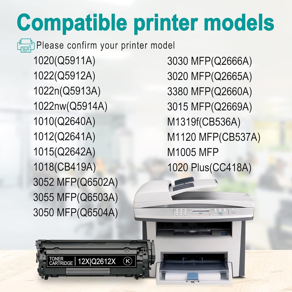 12X Compatible High Yield Toner Cartridge (3-Pack, Black) Q78828