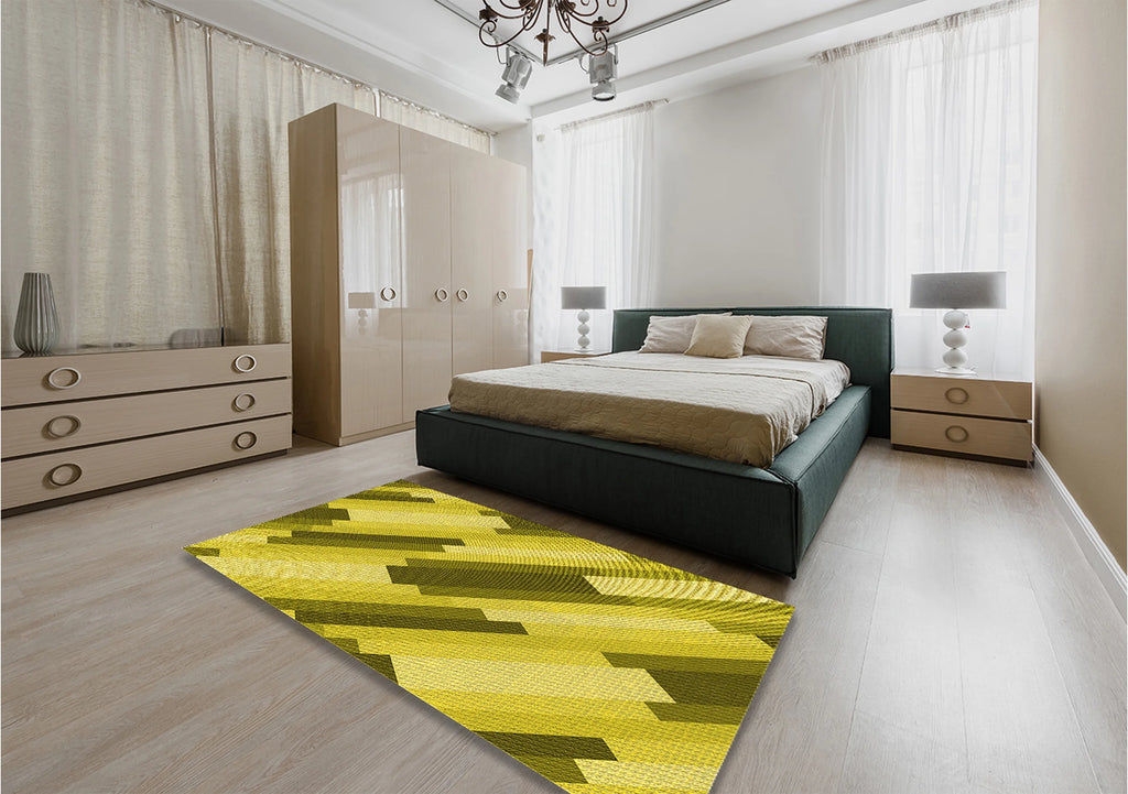 Rubber Ducky Yellow Rectangle Area Rug, 2' x 4' M681153