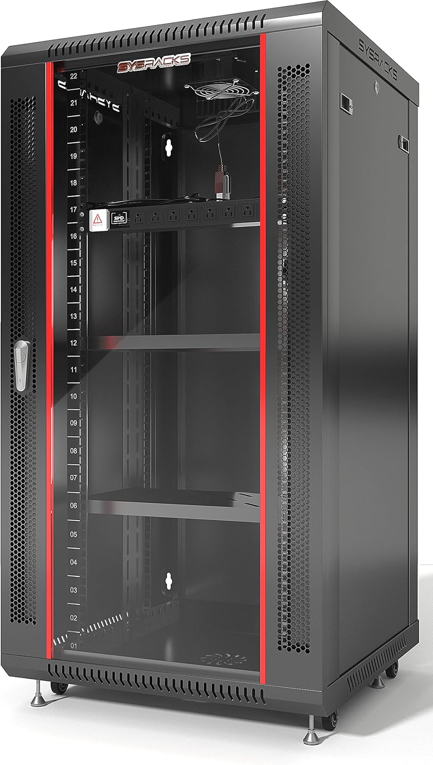 22U Locking Wall Mount Server Rack Cabinet I405