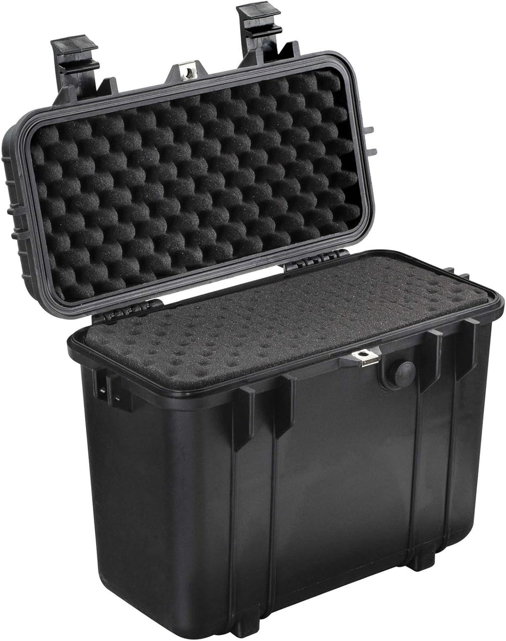 Pack of 2 Water and Shock Resistant Protective Gear Case with Foam (Black) Q268
