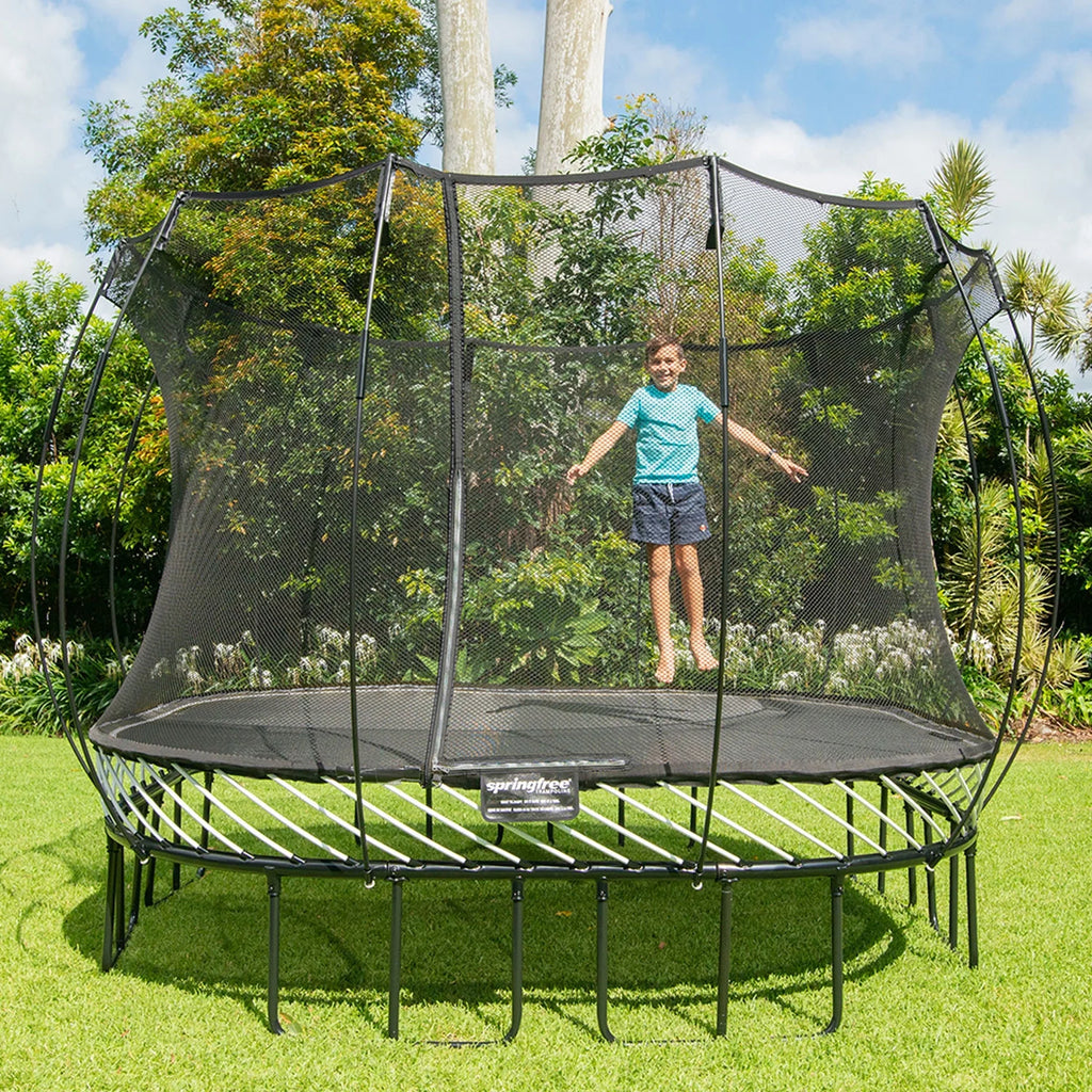 Square 11 Foot Trampoline with Enclosure and Ladder M43515