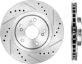 Front 300mm Drilled & Slotted 5 Lug Rotors Pack of 2 N134