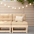 Solid Wood Pine Sofa with Cushions E5005