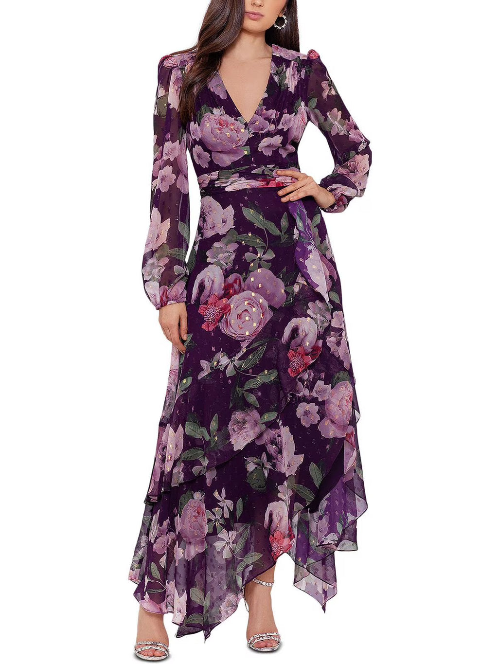 Chiffon Floral Maxi Dress A15071