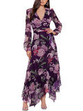 Chiffon Floral Maxi Dress A15071