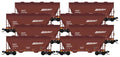 N-Scale 2-Bay Centerflow Covered Hoppers 8-Pack N227