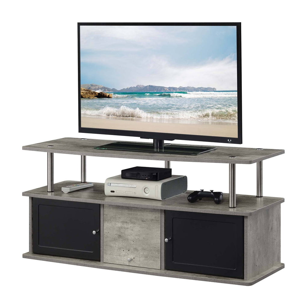 Grey 3-Cabinet TV Stand A305